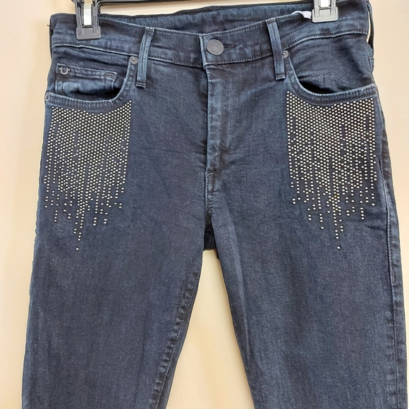 True Religion Halle Super Skinny Brand Jeans with studded detail - Picture 6 of 16